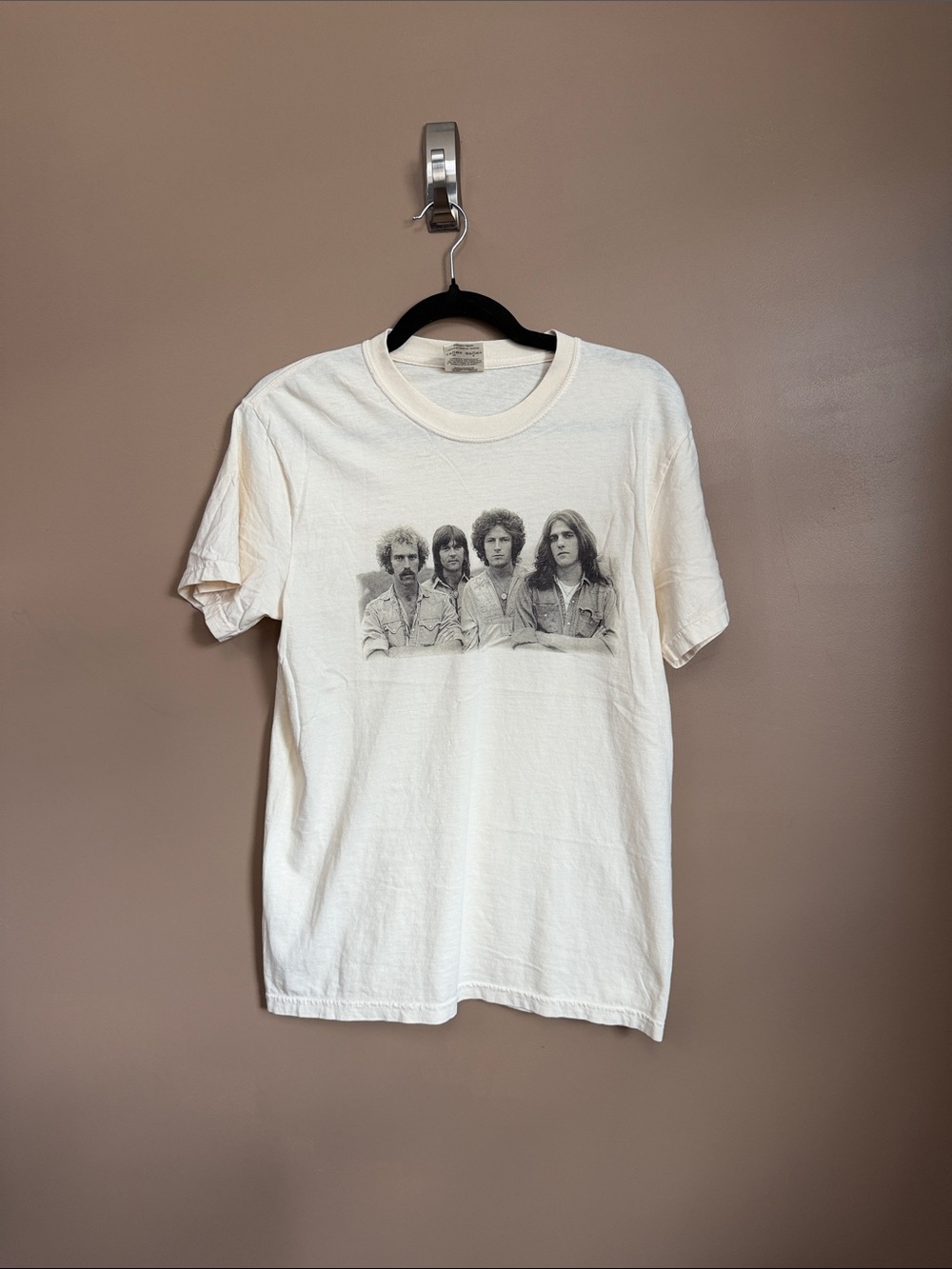 Eagles Tour Graphic Tee - White with Black Print 100 % cotton women’s small
